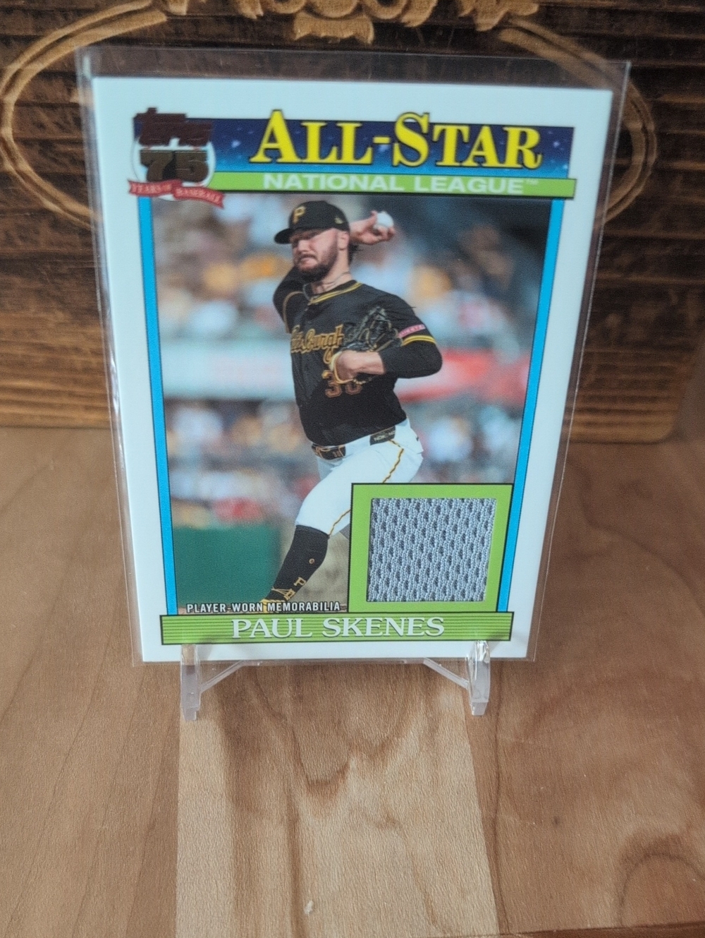 2026 Topps Paul Skenes Player Worn Jersey Patch Relic Card Pirates
